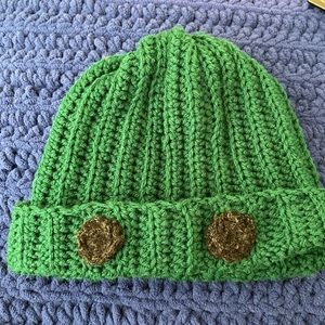 A frog beanie